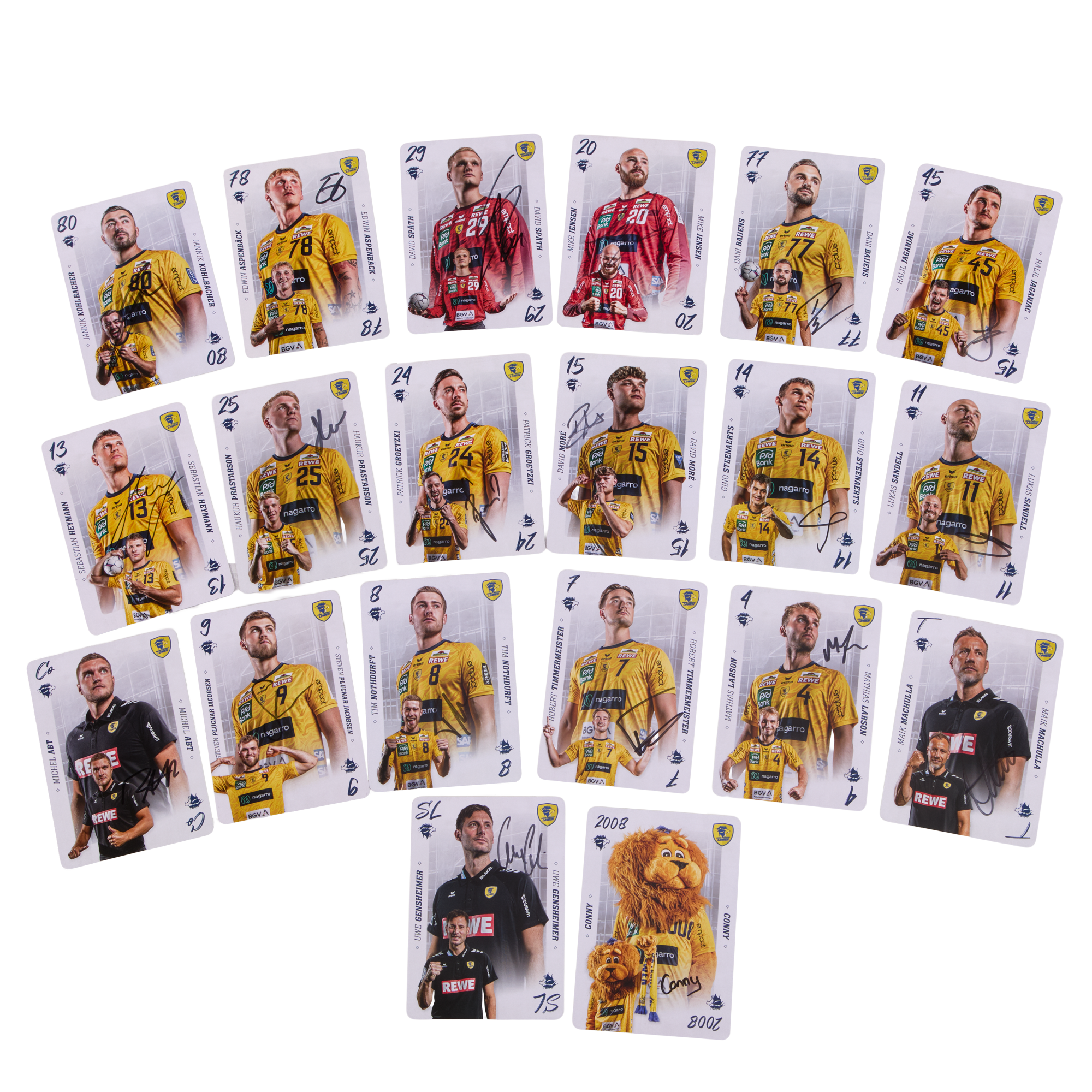 Löwen Autogrammkarten-Set Saison 25/26 - ORIGINAL SIGNIERT