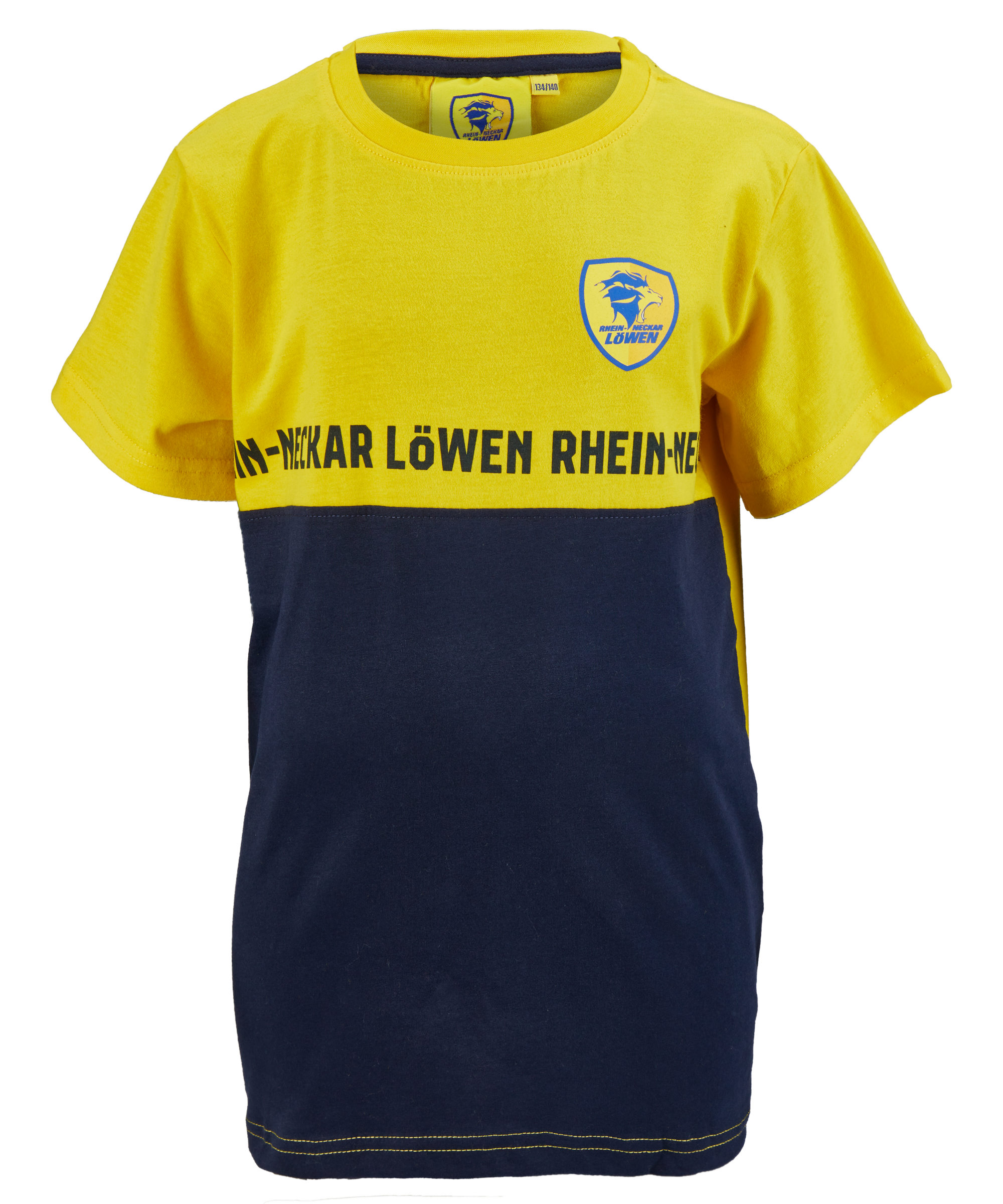 Löwen Shirt gelb-blau Kinder