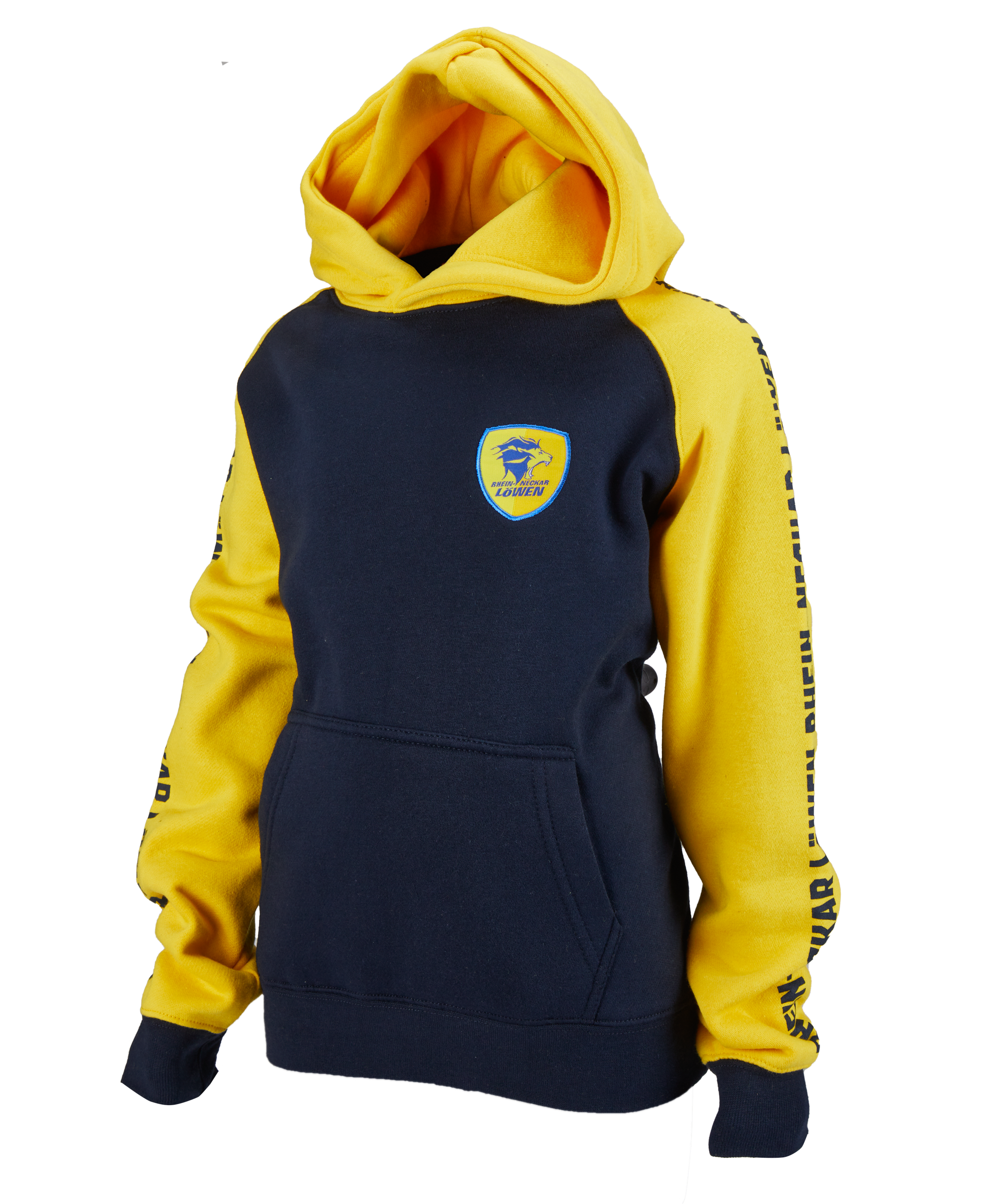  Löwen Hoodie blau-gelb Kinder