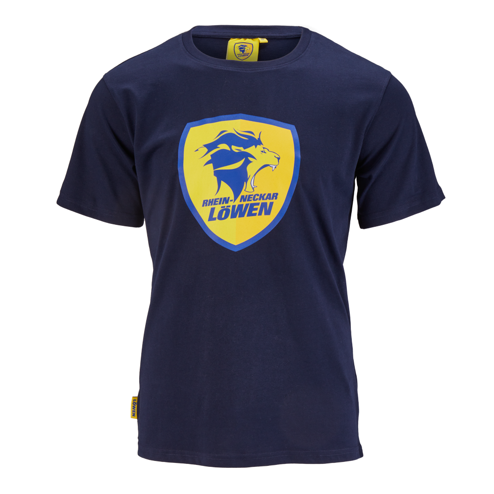 Löwen Shirt Logo-Kollektion blau Herren